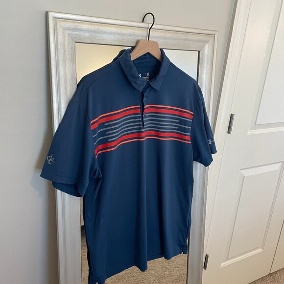 Under Armour Men's ColdBlack Loose Polo Golf Casual CCSC Shirt Large - Picture 1 of 7